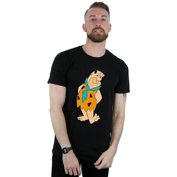 The Flintstones Herr Fred Flintstone Kick T-shirt M Svart Black M