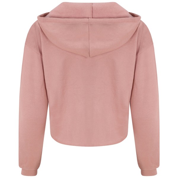 AWDis Just Hoods Dam/Dam Girlie Cropped Hoodie S Dusty Pi Dusty Pink S