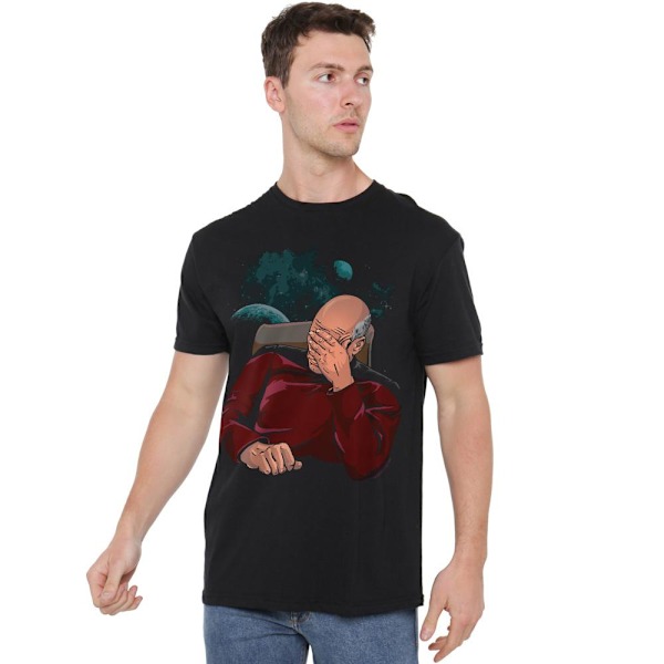 Star Trek Herr Facepalm T-Shirt S Svart Black S
