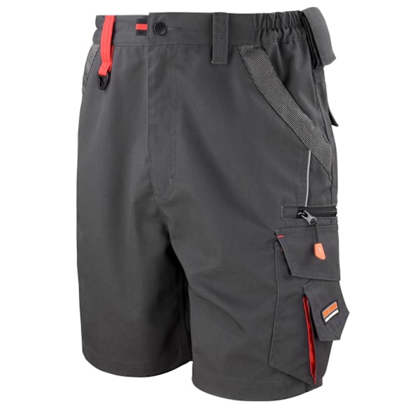 WORK-GUARD by Result Unisex Adult Technical Cargo Shorts M Grey Grey/Black M