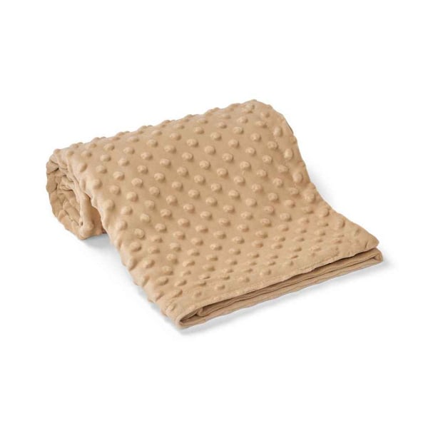 Brand Lab Minky Präglad filt En storlek Kamel Camel One Size