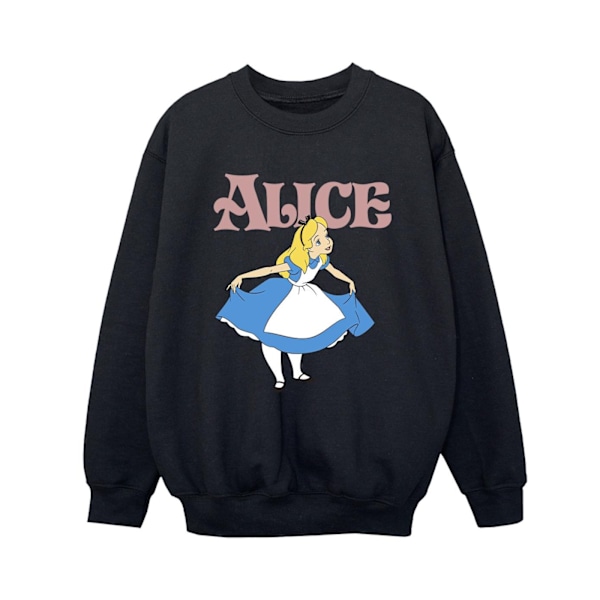 Disney Boys Alice In Wonderland Take A Bow Sweatshirt 7-8 år Black 7-8 Years