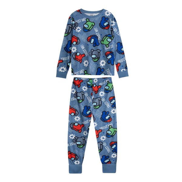 Among Us Pojkar Karaktär Lång Pyjamas Set (2-pack) 7-8 År M Multicoloured 7-8 Years