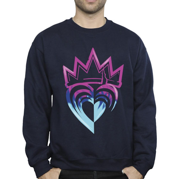 Disney Herr Descendants Rosa Krona Sweatshirt XL Marinblå Navy Blue XL