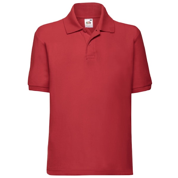 Fruit Of The Loom Barn/Barn Unisex 65/35 Pique Polotröja Red 12-13