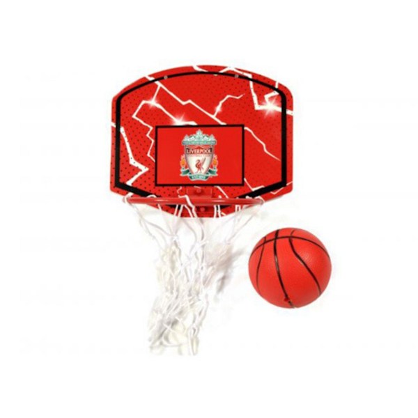 Liverpool FC Mini Basketbollkorg Set One Size Röd/Vit Red/White One Size