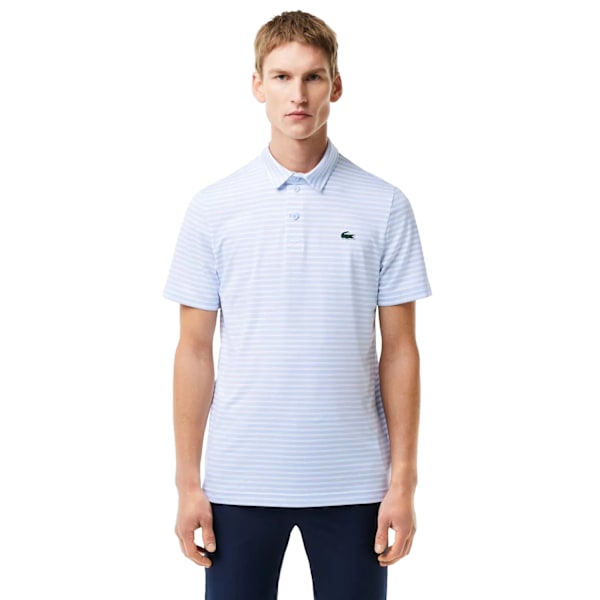Lacoste Herr Ultra Dry Randig UV-skydd Pikétröja M Blå/ Blue/White M