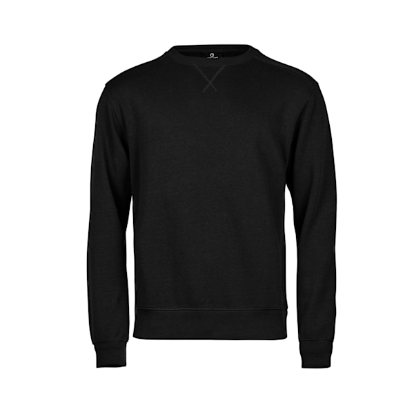 Tee Jays Herr Ribber Interlock Crew Neck Sweatshirt S Svart Black S