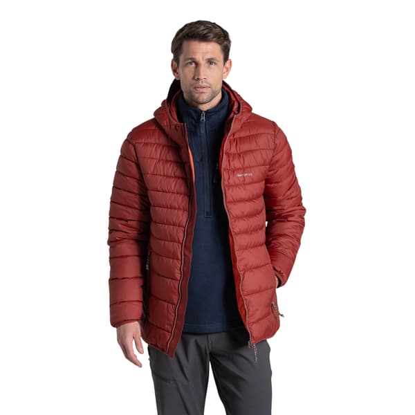 Craghoppers Herr Compresslite IX Hooded Padded Jacket S Red Jas Red Jasper S