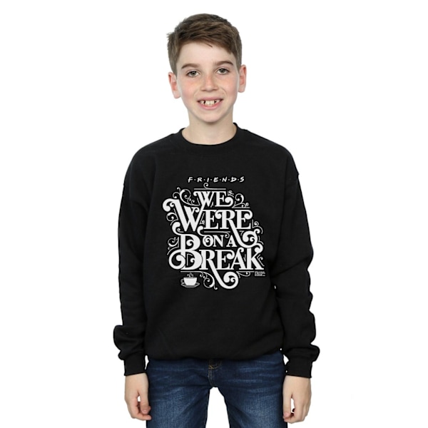 Friends Boys On A Break Dekorativ Sweatshirt 7-8 År Svart Black 7-8 Years