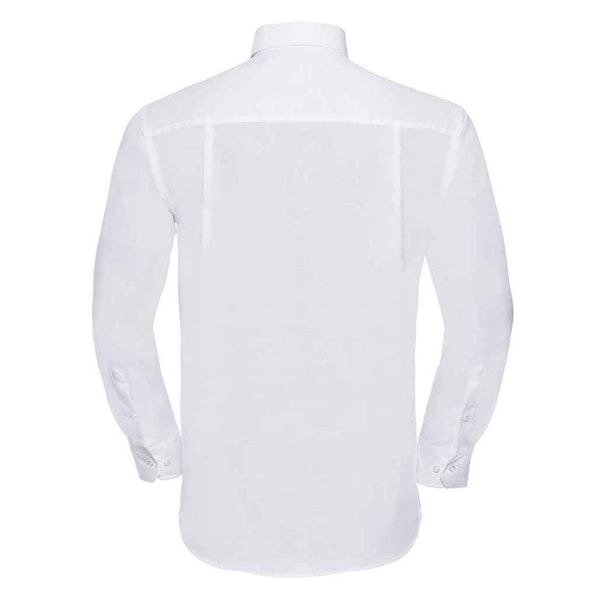 Russell Collection Herr Ultimate Långärmad Skjorta 15.5 White 15.5in