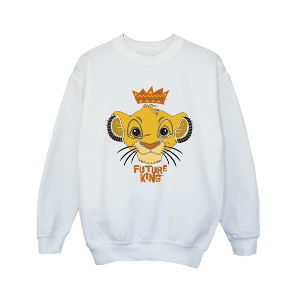 Disney Girls The Lion King Future King Sweatshirt 7-8 år Vit White 7-8 Years