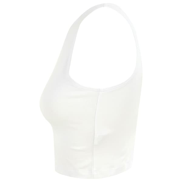 SF Dam/Dam Cropped Crop Top XL Vit White XL