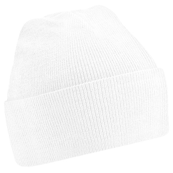 Beechfield Mjuk Feel Stickad Vintermössa En Storlek Vit White One Size