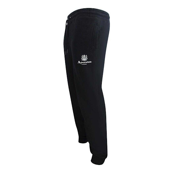 Aquascutum Active Basic Ribbade Joggingbyxor Herr M Marinblå Navy Blue M