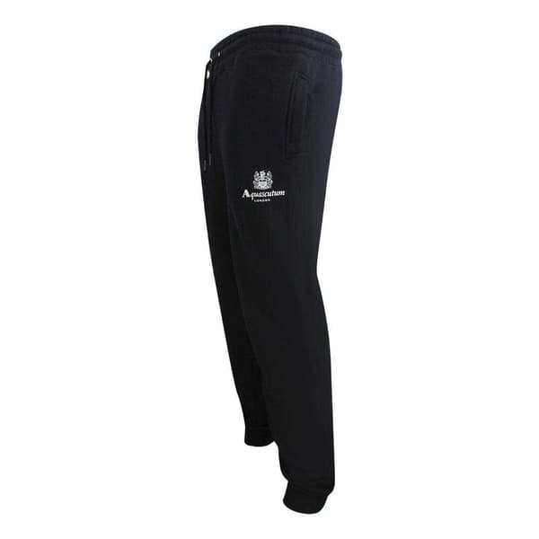 Aquascutum Herr Active Basic Ribbade Joggingbyxor L Marinblå Navy Blue L