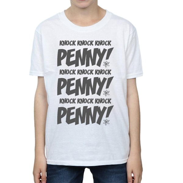 The Big Bang Theory Pojkar Knock Knock Penny Bomulls T-Shirt 5-6 År White 5-6 Years