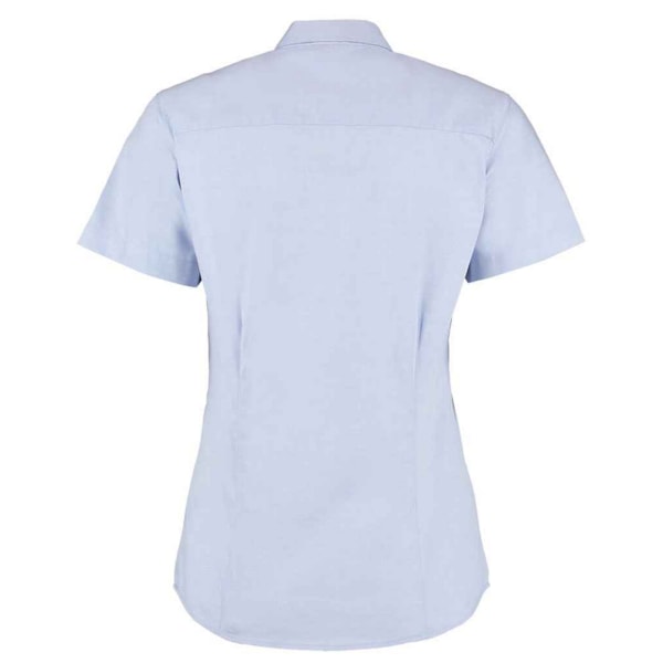 Kustom Kit Dam/Dam Premium Oxford Skräddarsydd Kortärmad Skjorta Light Blue 24 UK