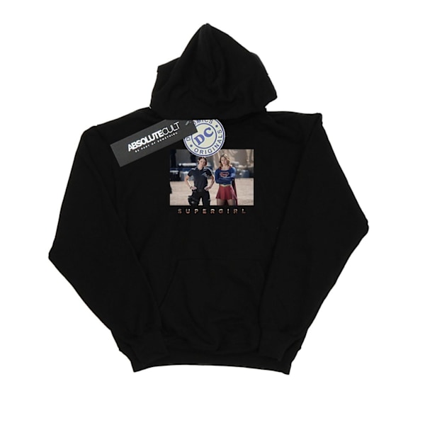 DC Comics Boys Supergirl TV-serie Sisters Photograph Hoodie 9- Black 9-11 Years