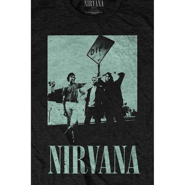 Nirvana Unisex Adult Dips Bomull T-shirt L Svart Black L