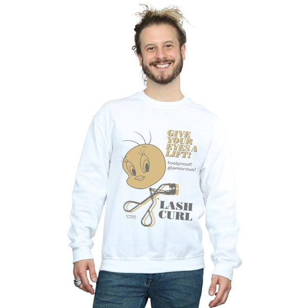 Looney Tunes Tweety Pie Lash Curl Sweatshirt L Vit White L