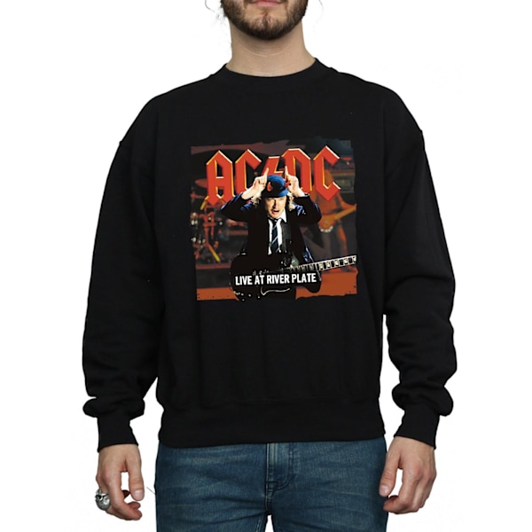 AC/DC Live At River Plate Columbia Records Sweatshirt L Bl Black L