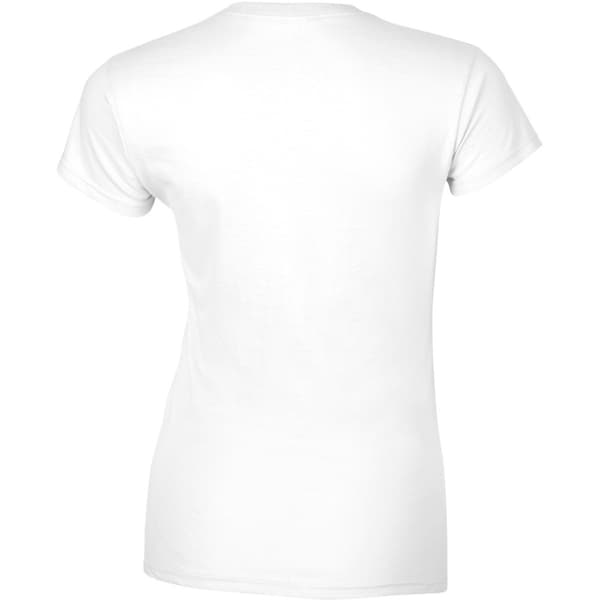 Gildan Dam T-shirt Soft Style Kort Ärm L Vit White L