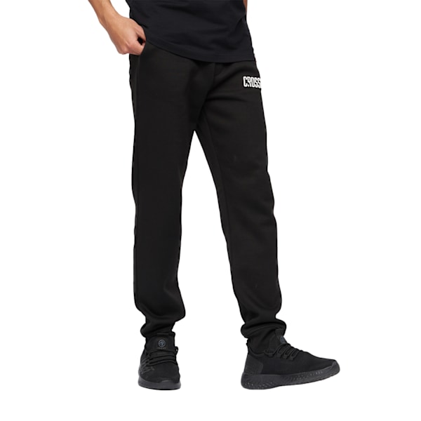 Crosshatch Herr Joggingbyxor Bellmant Logo Stor Svart Black L