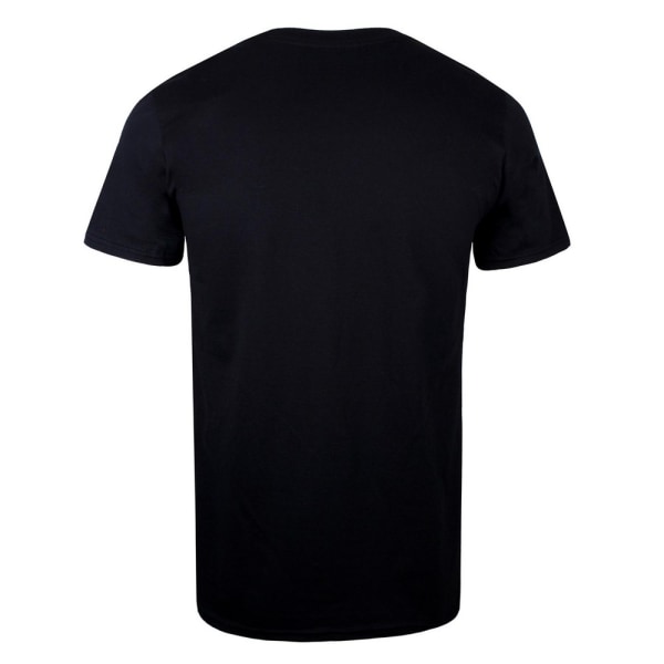 Superman Mens Chrome Logo T-Shirt L Svart Black L