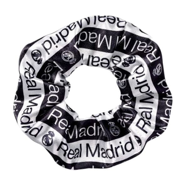 Real Madrid CF Crest Scrunchie One Size Vit/Svart White/Black One Size