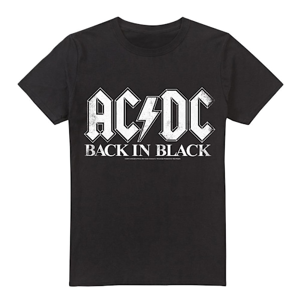 AC/DC Herr Back In Black T-Shirt 4XL Svart Black 4XL