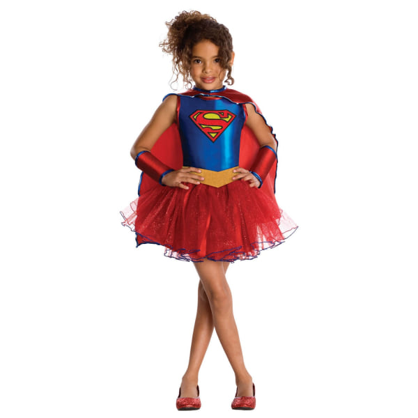 Supergirl Barn/Barn Kostym M Röd/Blå Red/Blue M
