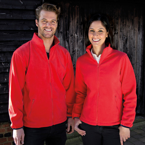 Resultat Herr Core Fashion Fit Outdoor Fleecejacka XL Flame Red Flame Red XL