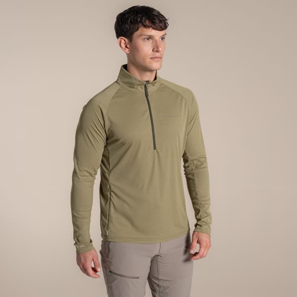 Craghoppers Herr Nosilife Half Zip Pullover S Kardemumma Cardamom S
