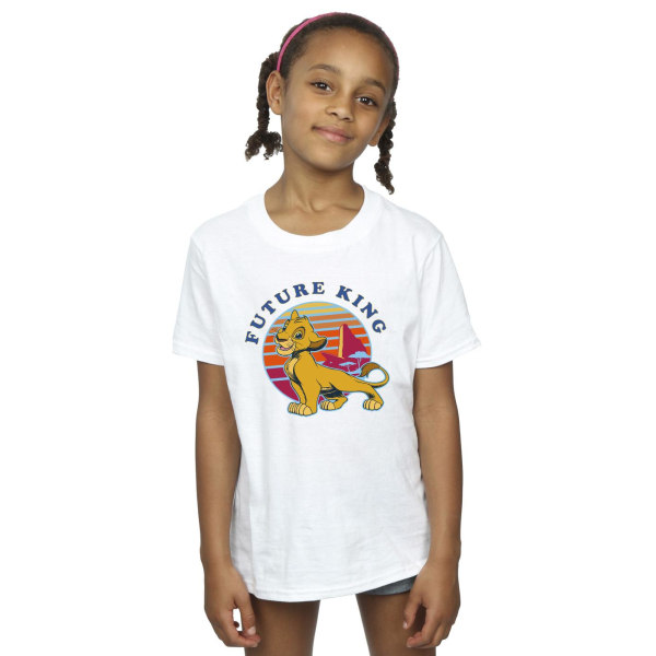 Disney Girls Lejonkungen Future King T-shirt i bomull 9-11 år White 9-11 Years