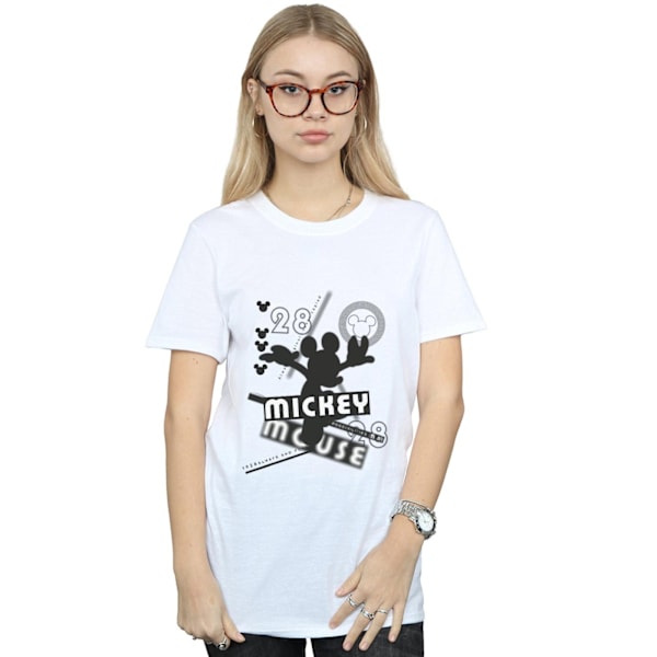 Disney Womens/Ladies Mickey Mouse Always And Forever Bomullspojke White M