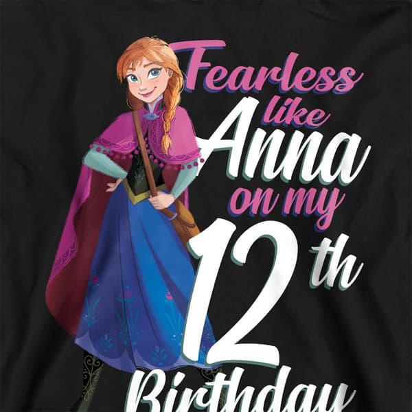 Frozen Barn/Barn Modig som Anna Heather 12-årsdag Athletic Heather 7-8 Years