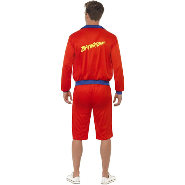 Baywatch Herr Livräddare Stranddräkt Set L Röd Red L