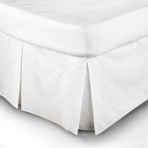 Belledorm Easy Fit Plisserad Plattform-Valans Kingsize Vit White Kingsize