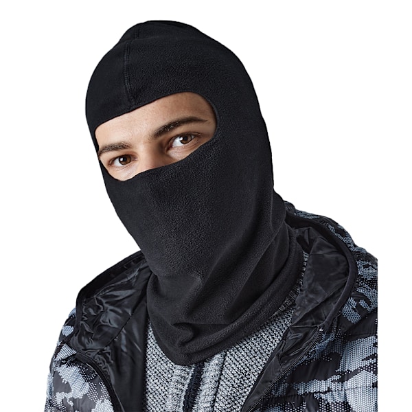 Beechfield Unisex Vuxen Microfleece Balaclava En Storlek Svart Black One Size