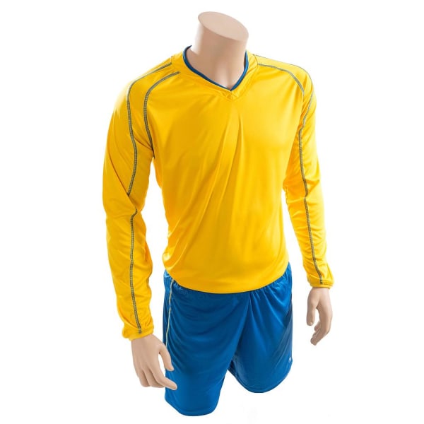 Precision unisex Vuxen Marseille T-shirt & shorts Set XXL Yello Yellow/Royal Blue XXL