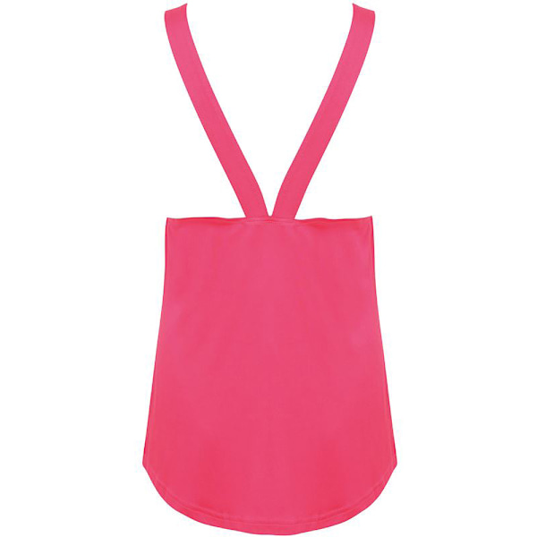 Skinni Fit Dam/Kvinnors Fashion Workout Sleeveless Vest S Neon Neon Pink S