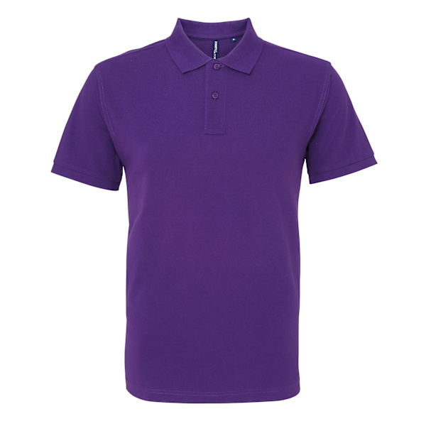 Asquith & Fox Herr Organic Classic Fit Polo Shirt L Lila Purple L