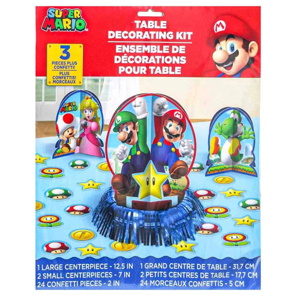 Super Mario Characters Party Centerpiece Set One Size Multicolo Multicoloured One Size