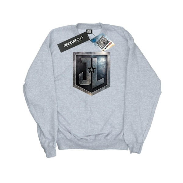 DC Comics Justice League Movie Shield Sweatshirt L Sports Grå Sports Grey L