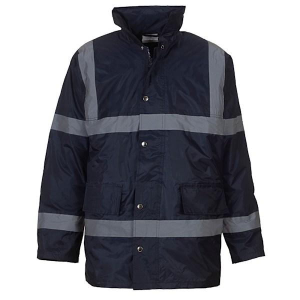 Yoko Unisex Vuxen Säkerhet Hi-Vis Jacka 3XL Marinblå Navy 3XL