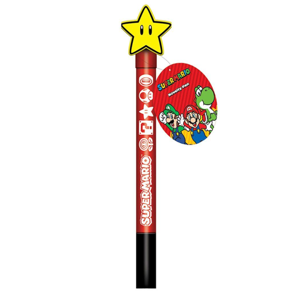 Super Mario Spinning Pen One Size Röd/Svart/Gul Red/Black/Yellow One Size