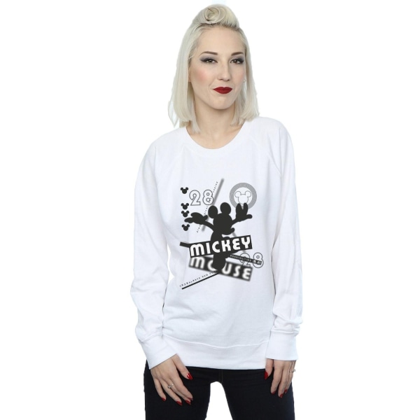 Disney Dam/Kvinnor Mickey Mouse Always And Forever Sweatshirt White XL