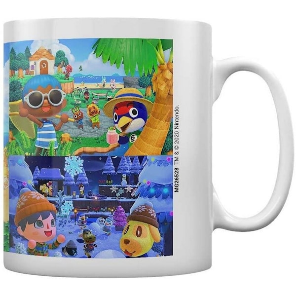 Animal Crossing Seasons Mug En Storlek Flerfärgad Multicoloured One Size