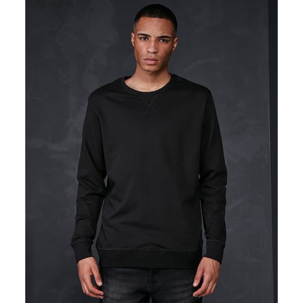 Bygg ditt varumärke Herr Basic Crew Neck Sweatshirt 5XL Svart Black 5XL